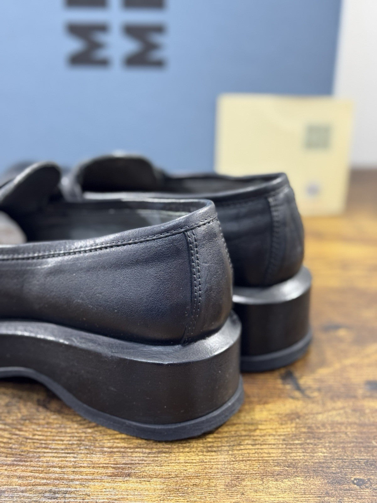 Moma Mocassino Pelle Nero Fatto A Mano In Italia Luxury Moma Boot Donna 39