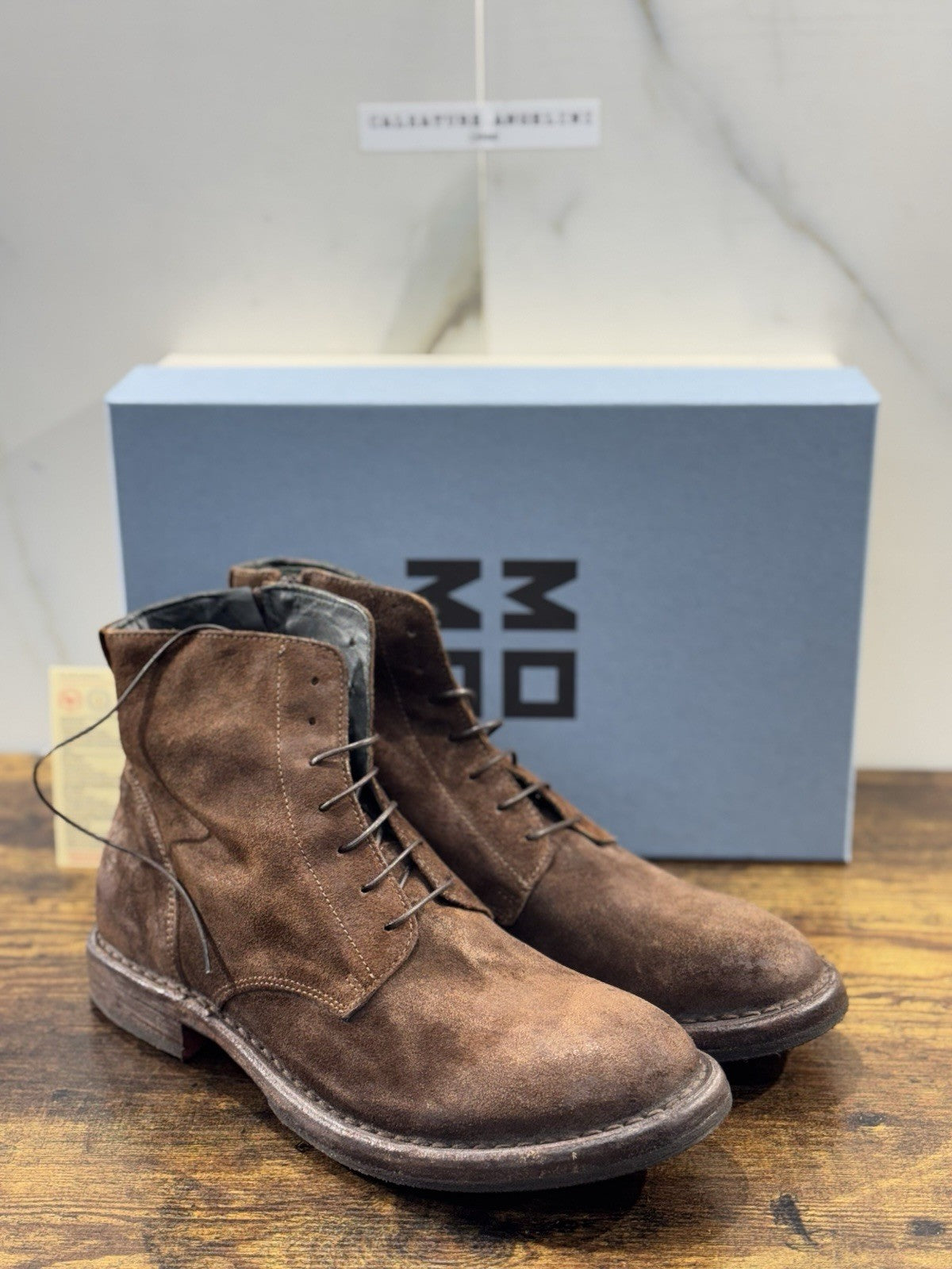 Moma Polacco Uomo Suede Testa Moro Casual Boot Men Moma 40