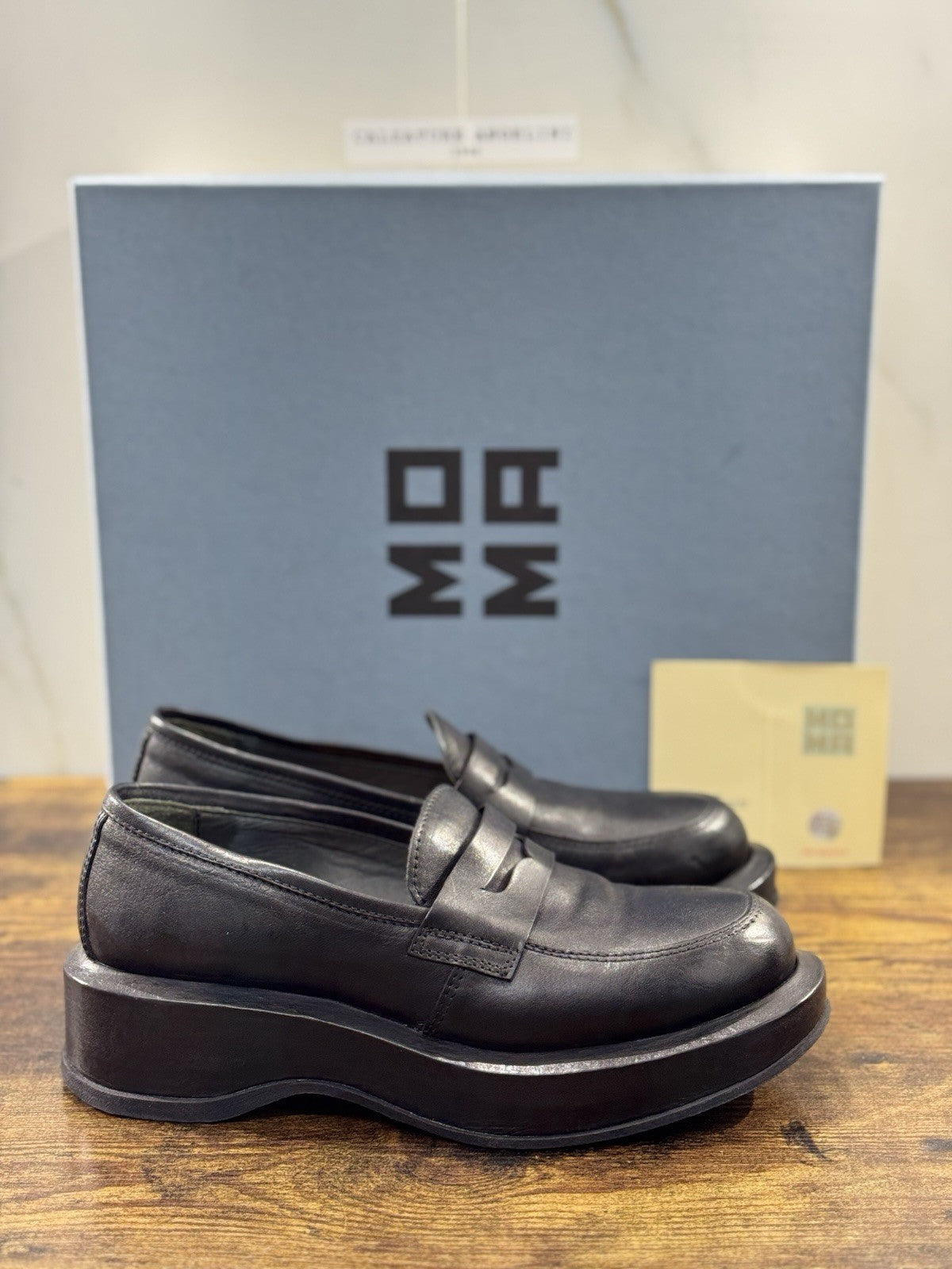 Moma Mocassino Pelle Nero Fatto A Mano In Italia Luxury Moma Boot Donna 39