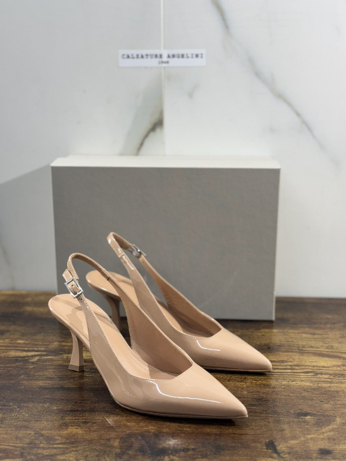 Sergio Levantesi Sling Back Donna Judy Nude Luxury Woman Sandal 40
