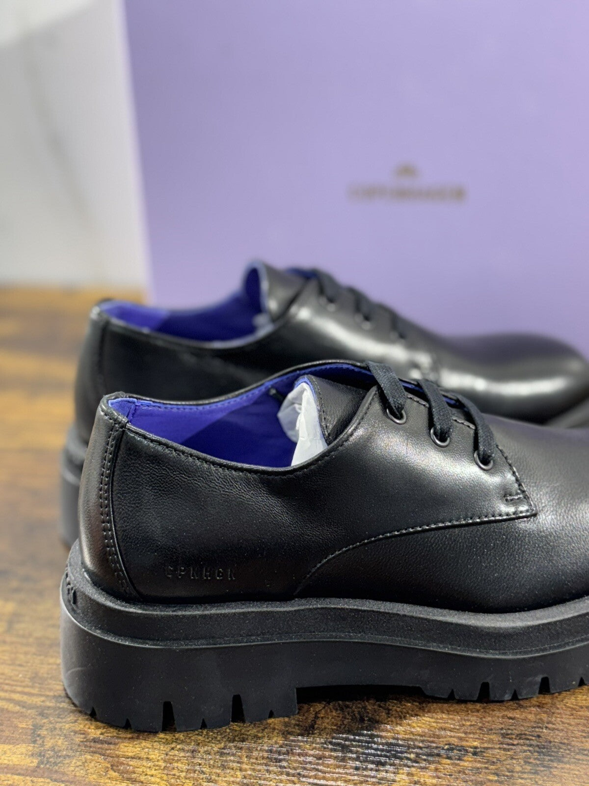 Copenhagen Derby Casual Donna Extra Light Black Casual Shoes Woman 38