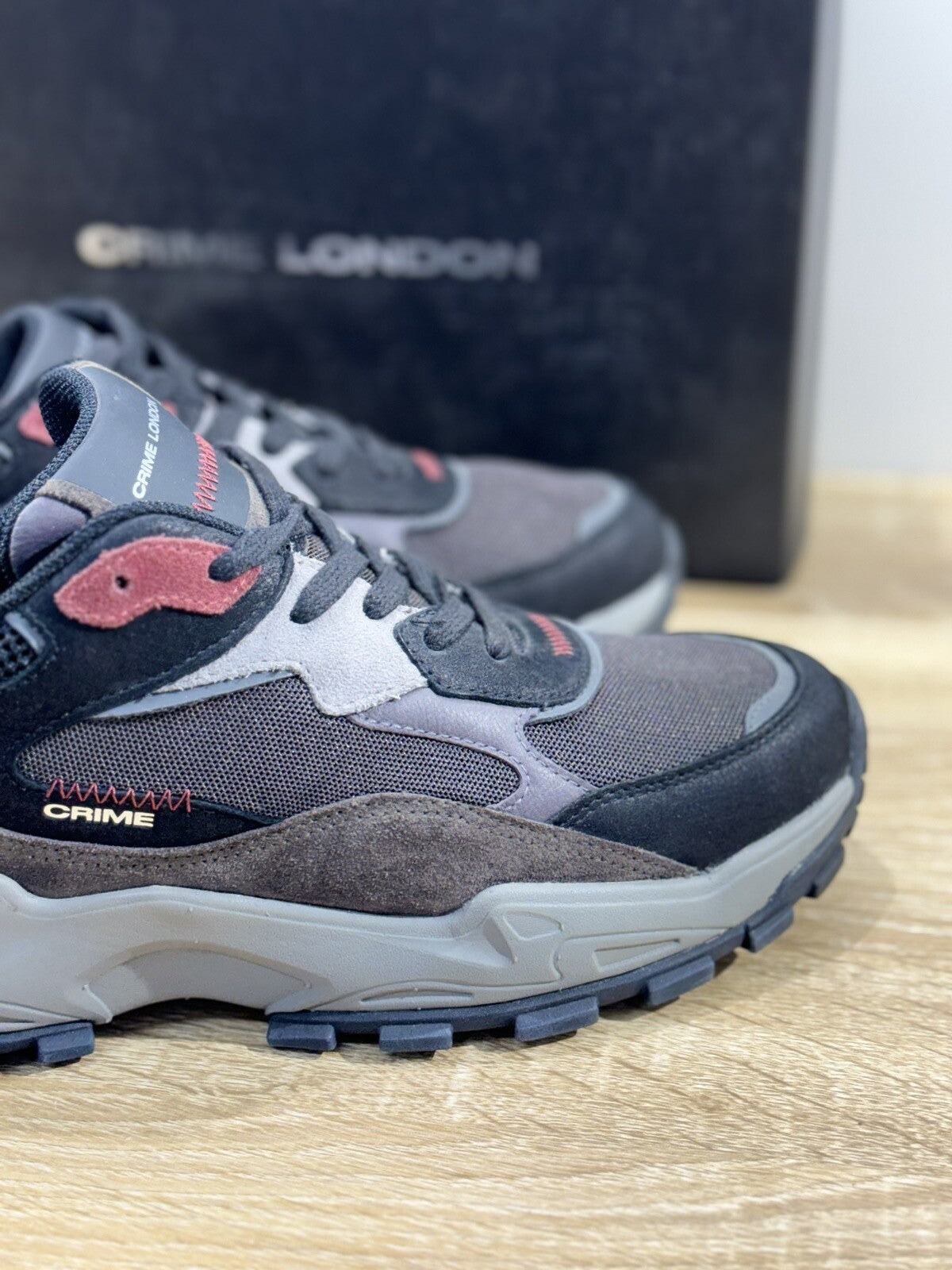 Crime London Sneaker Uomo Sprint Runner Pelle Casual Men Shoes 40