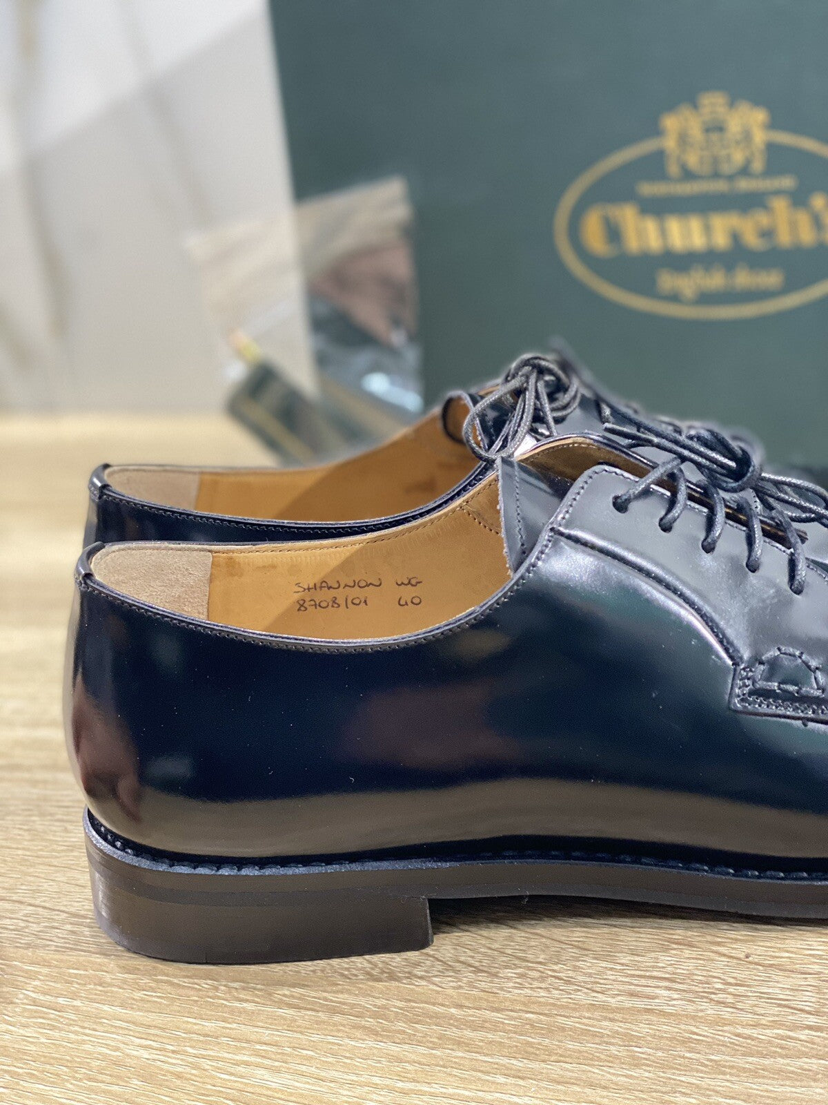 Church’s Shannon 2 WR scarpa donna pelle nera Polish Binder church’s 40