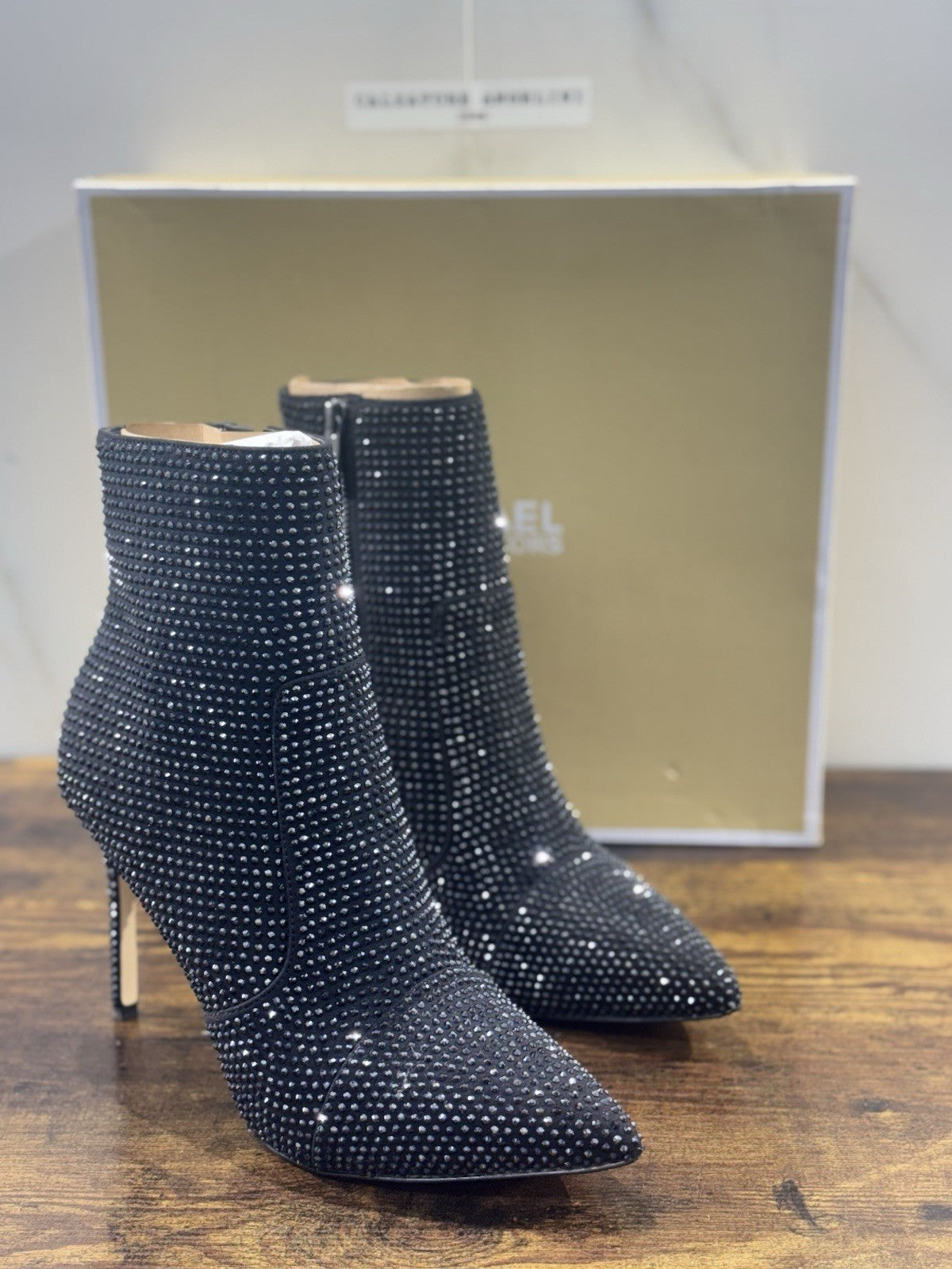 Michael Kors Rue Stiletto Bootie Donna Pelle Nero Casual Donna 36
