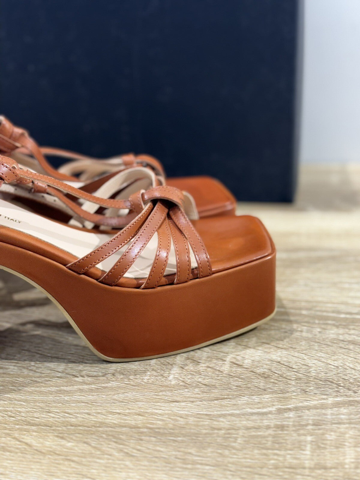 Fru.it Sandalo Donna Pelle Mattone Con Tacco Casual Sandal Donna 39