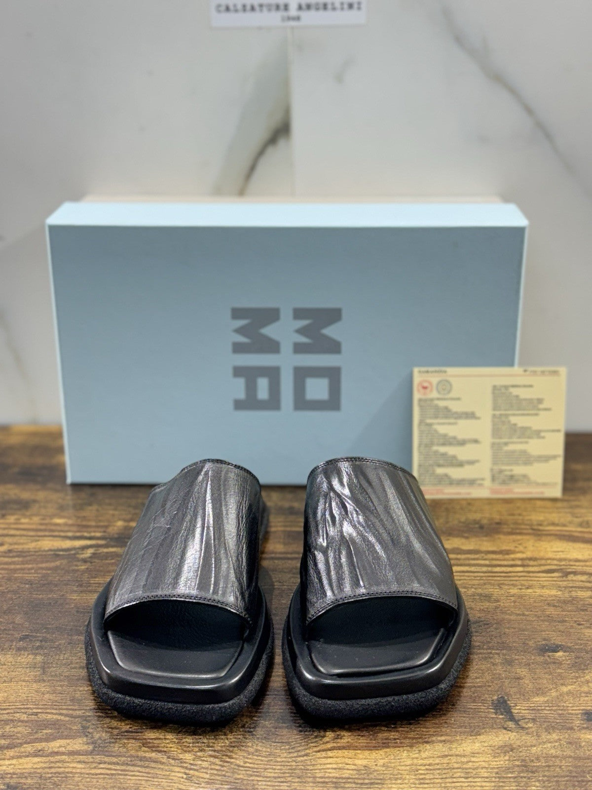 Moma Sandalo Pelle Nero Luxury Handmade Moma Donna 37