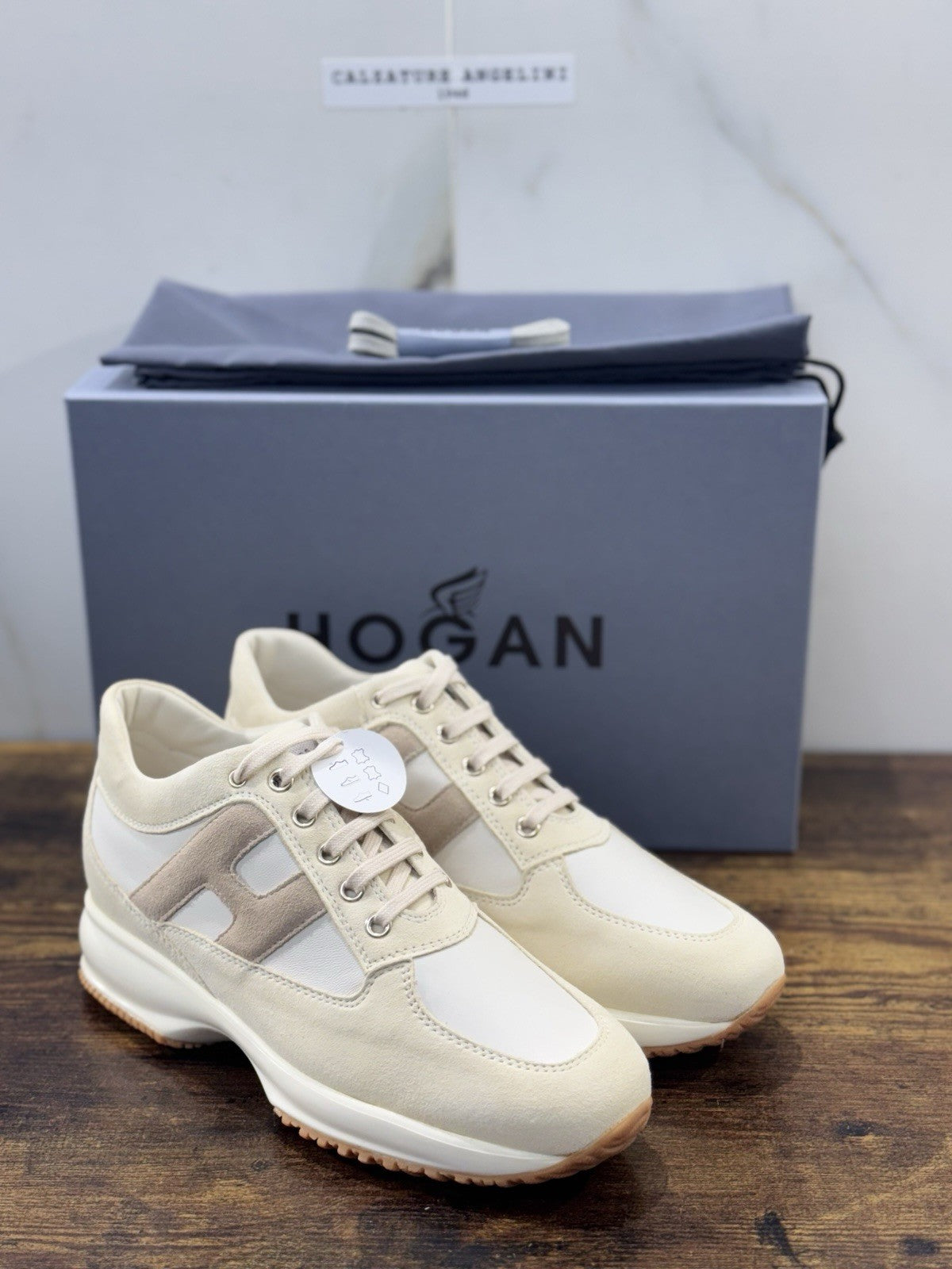 Hogan Interactive Pelle Bianca Suede Casual Hogan Donna 35