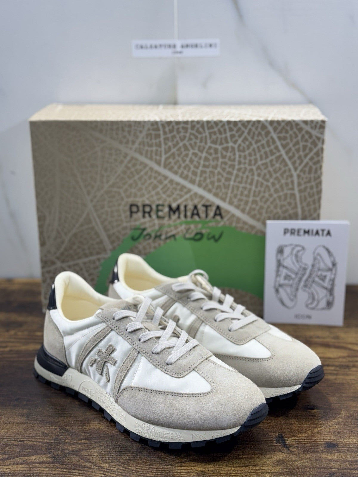 Premiata Sneaker Uomo John Low Beige Casual Premiata Men Shoe 41