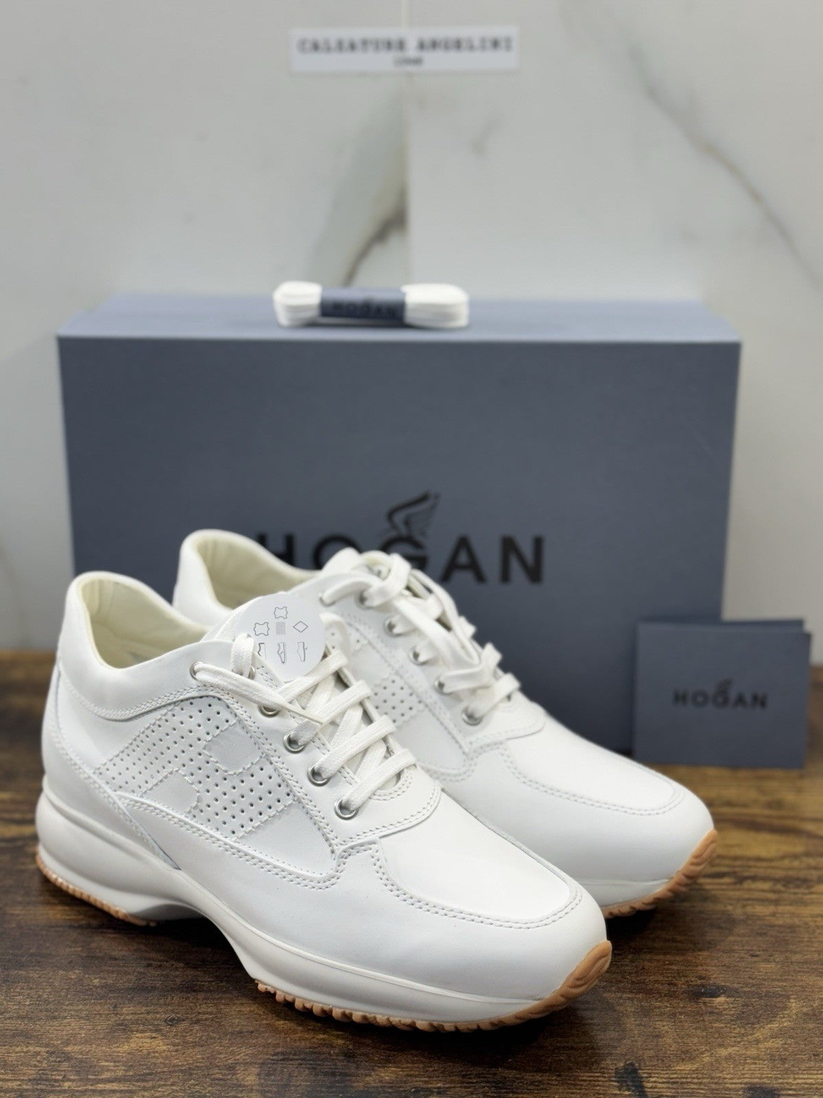 Hogan Interactive H Forata Pelle Bianco Icon Scarpa Hogan Donna 36
