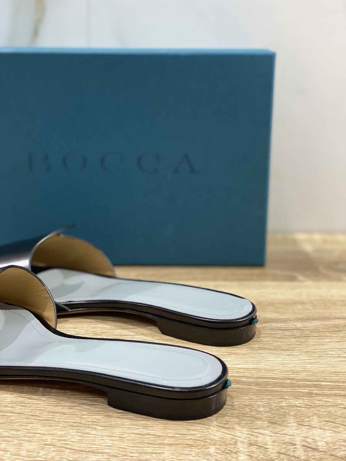A.bocca Sandalo Donna AB2102 In Pelle Nera Luxury Sandal Woman 41