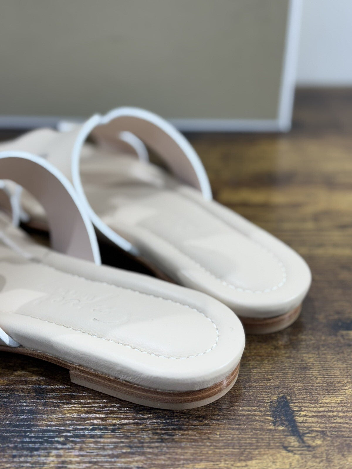 Capri Sandalo Donna In Pelle Sabbia Fatto A Mano In Italia Fondo Cuoio 38