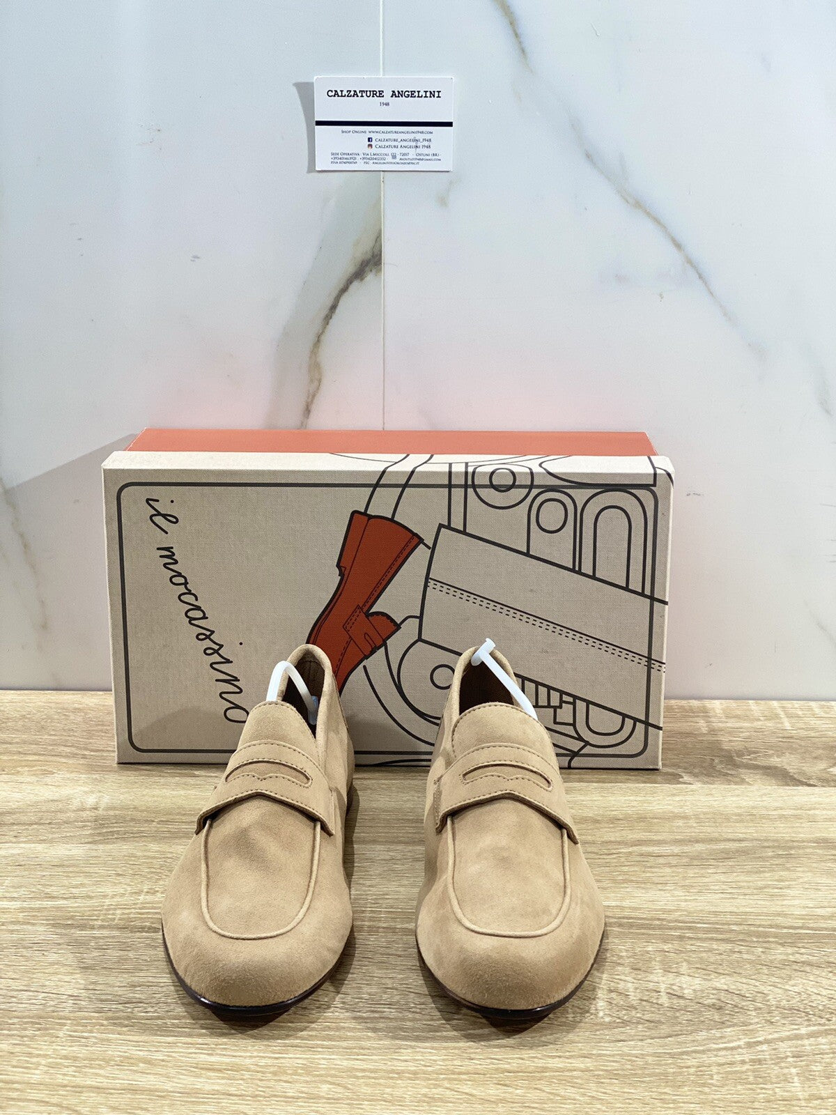 Il Mocassino Scarpa Uomo Tasca In Suede Sabbia Luxury Men Shoes 42.5
