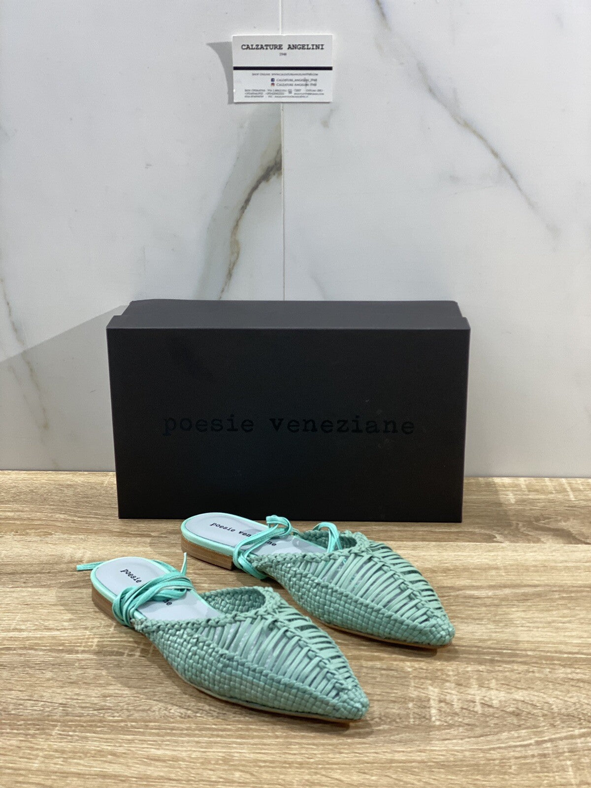 Poesie Veneziane Sandalo donna RLI28 treccia Aquamarine made in italy 39