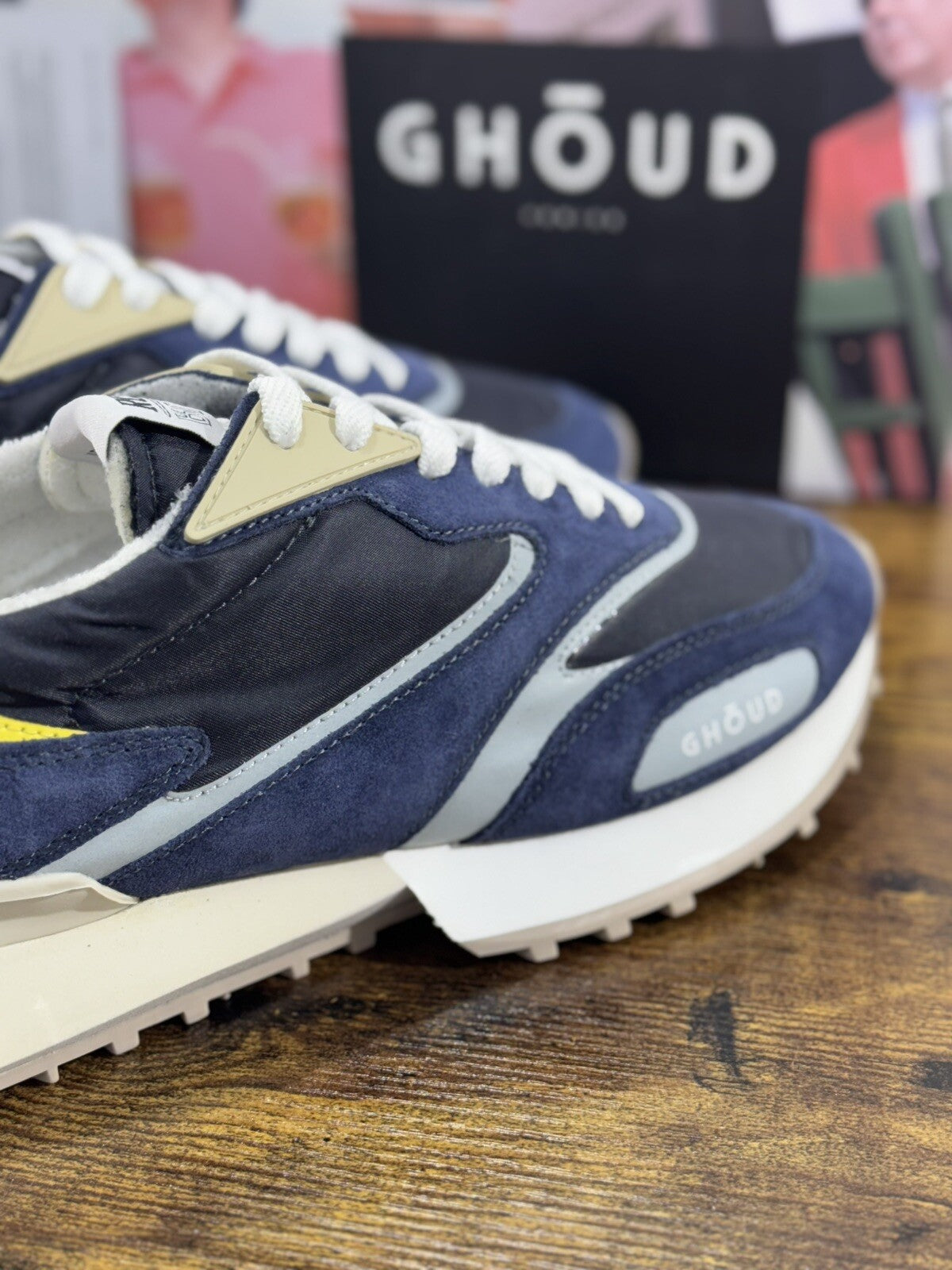Ghoud Rush Sneaker Uomo Casual Men Sneaker Ghoud Suede Blu 40