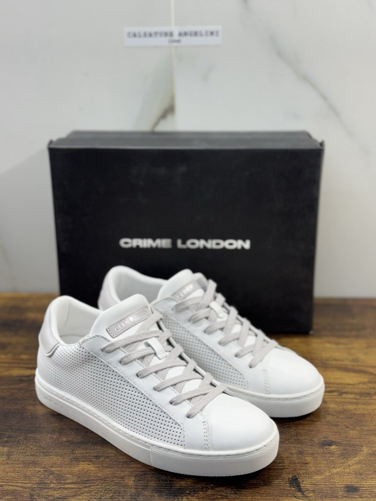 Crime London Sneaker Uomo Low Top Essential Pelle Casual Men Shoes 39