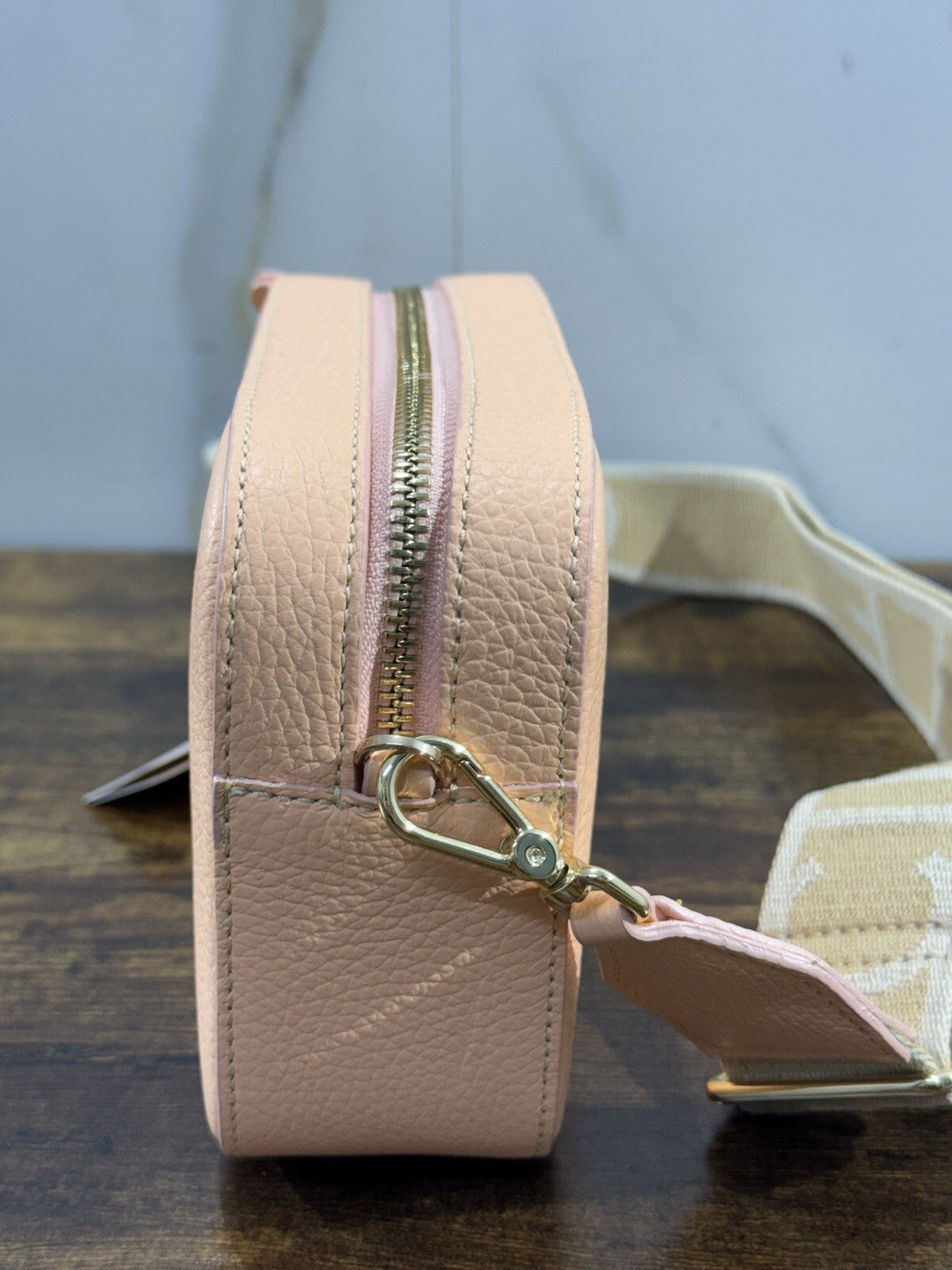 Coccinelle Borsa Donna Tracolla Salmone 100% Pelle