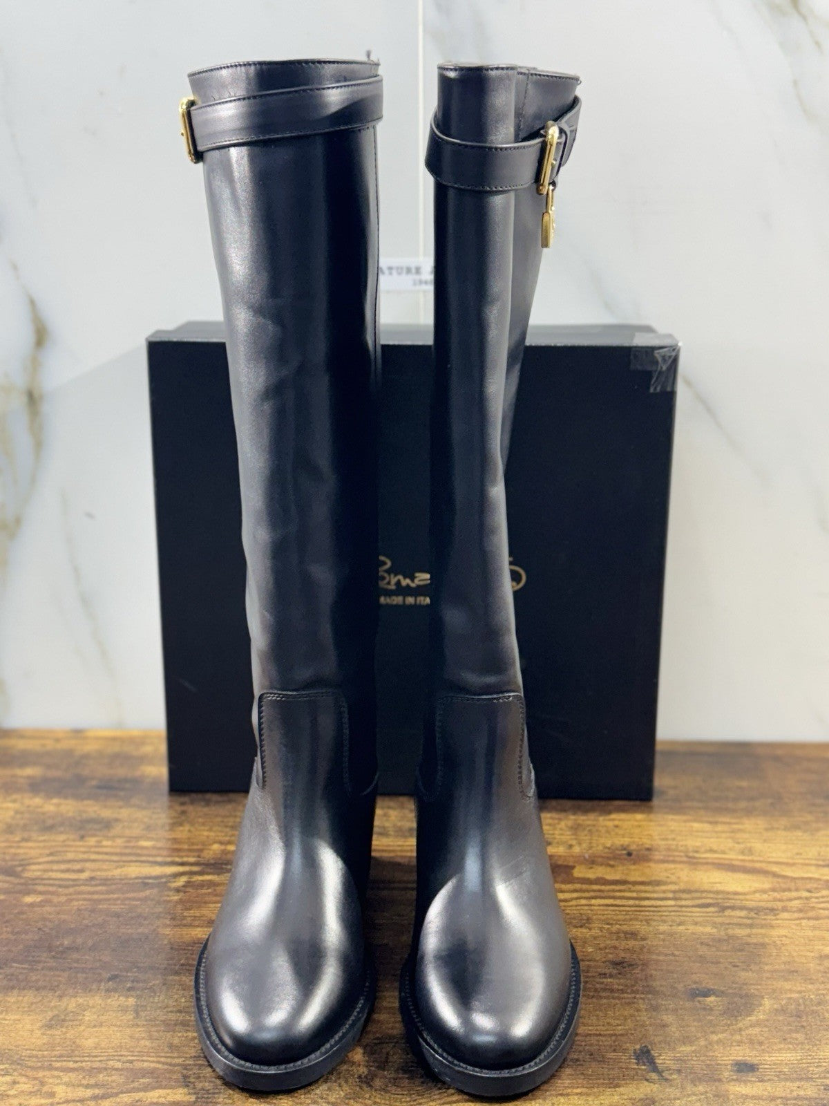 Via roma 15 stivale donna 4014 Pelle Nera luxury boot via roma 15 Icon 37