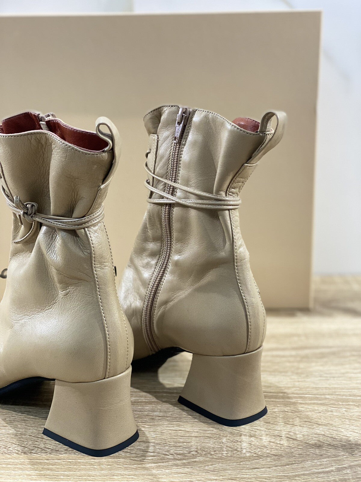 Lorena Paggi Boot donna 22505 pelle Palissandro luxury boot 39
