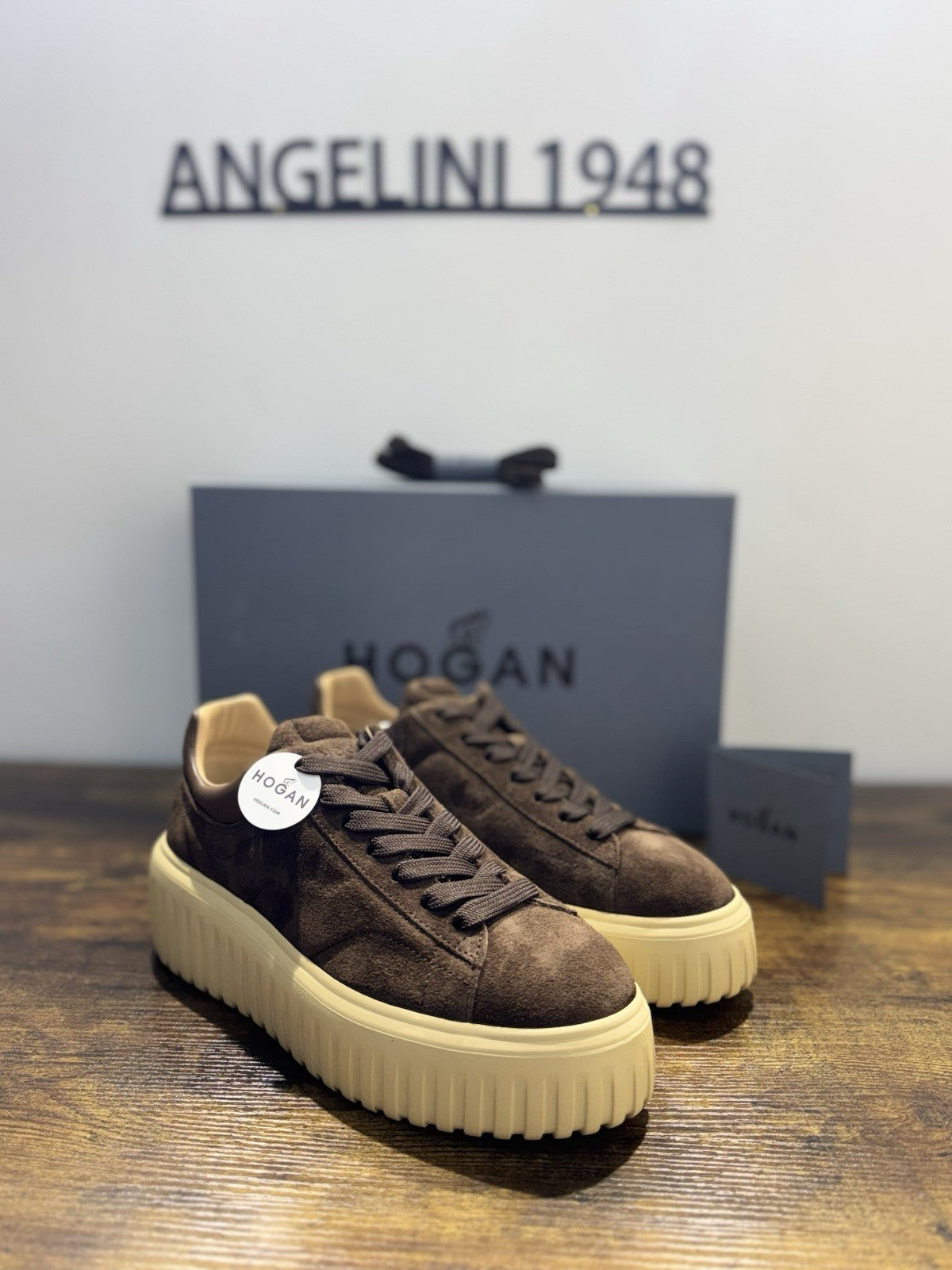 Hogan H Stripes Suede Marrone Memory Foam Casual Hogan Donna 37