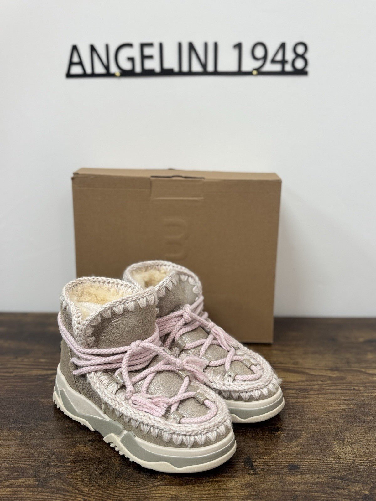 Mou Trainer Sneaker Suede Grey Casual Mou Boot Donna 36