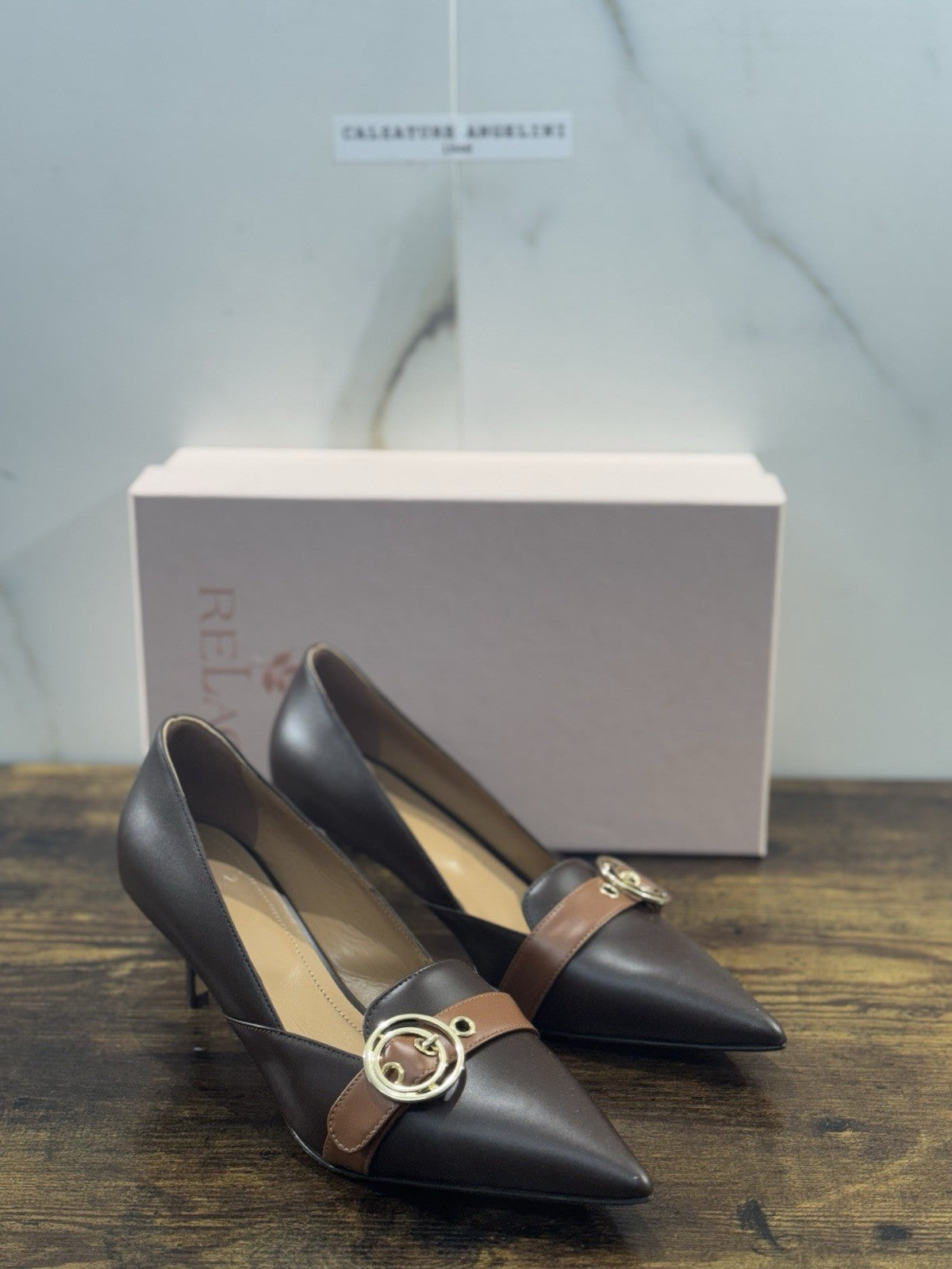 Relac Décolleté Pelle Moro Della Luxury Made In Italy Donna 37.5