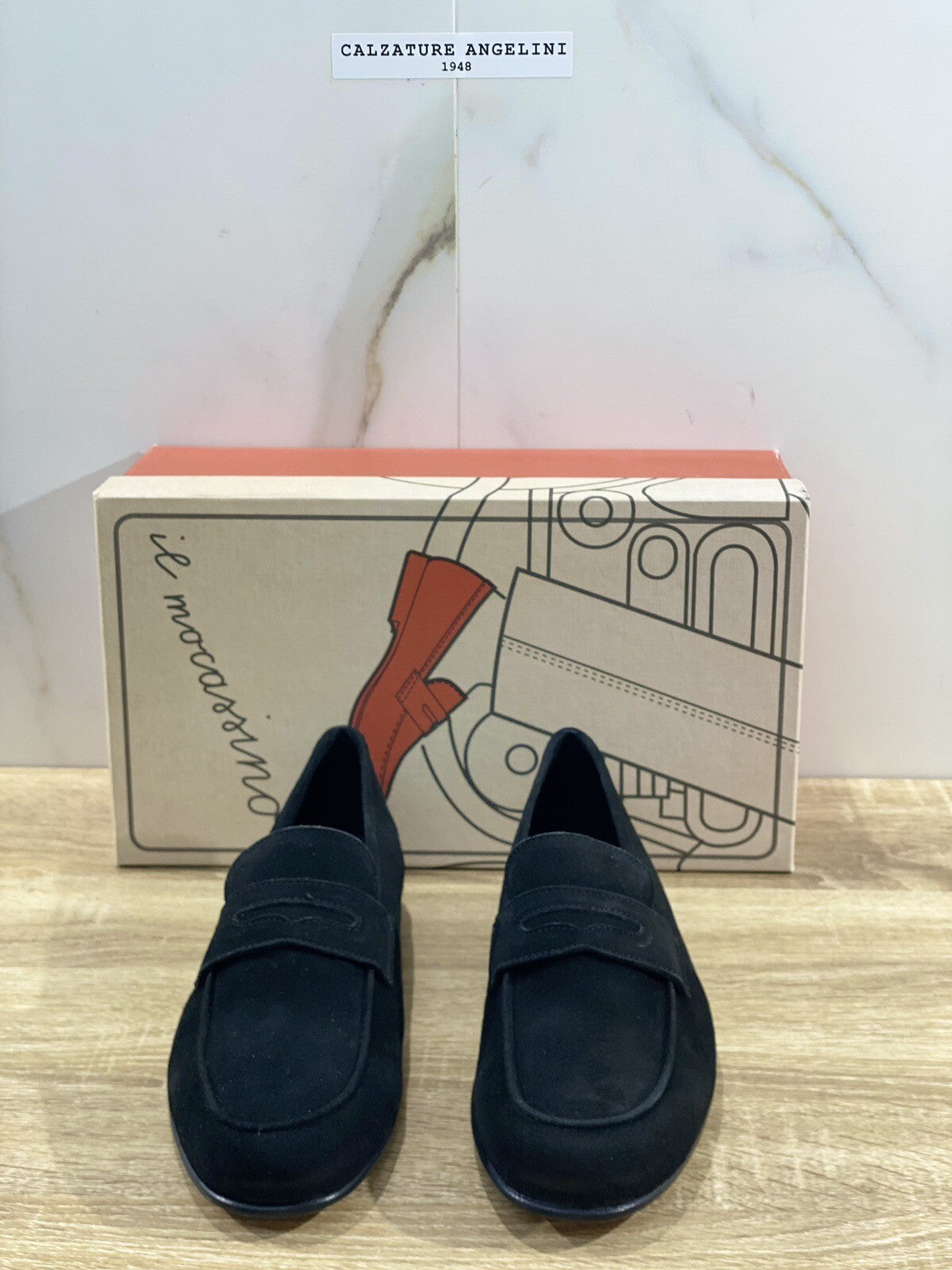 Il Mocassino Scarpa Uomo Modello Tasca In Suede Nero Luxury Men Shoes 40