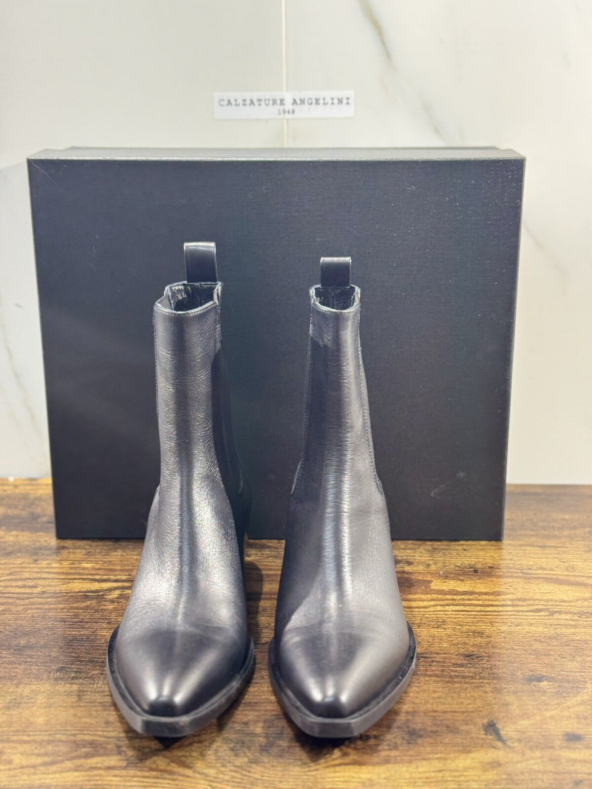 Strategia Texano Donna A5812 Pelle Nero Luxury Western Boot Woman 40