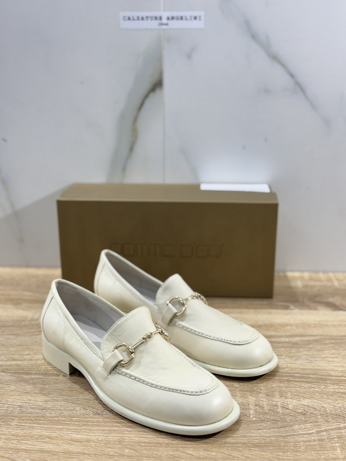 Pomme D’or Mocassino Donna Pelle Crema Luxury Handmade Woman Pomme D’or 39