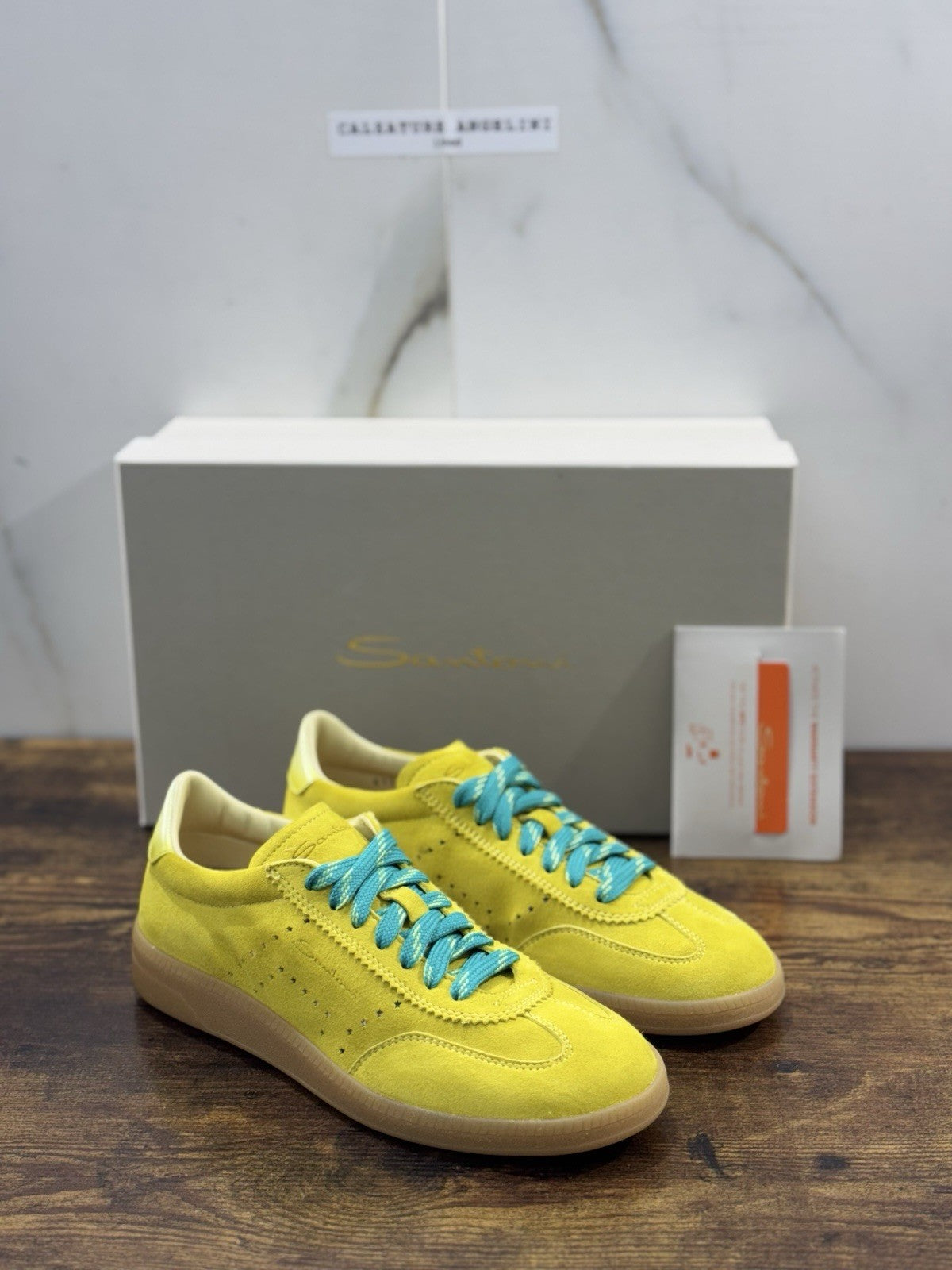 Santoni Sneaker Suede Green Luxury Santoni Scarpe Donna 35