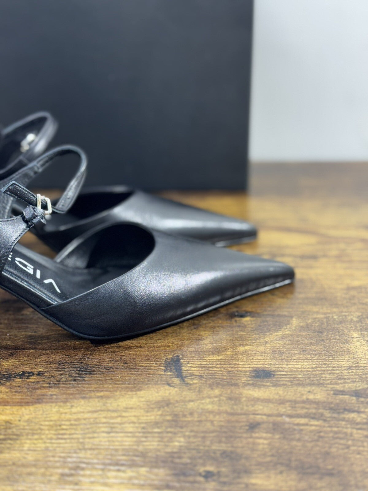 Strategia Scarpa Donna Pelle Nero Luxury Woman Shoes Strategia 36