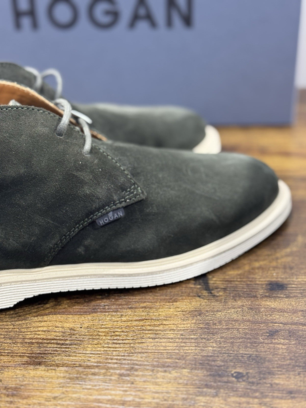 Hogan H633 Polacco Suede Muschio Memory Foam Casual Hogan Uomo 41