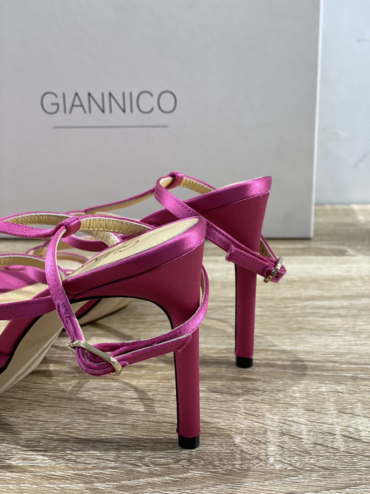 Giannico Sandalo Donna Kayla In Raso Pink Luxury Woman Sandal Giannico 37