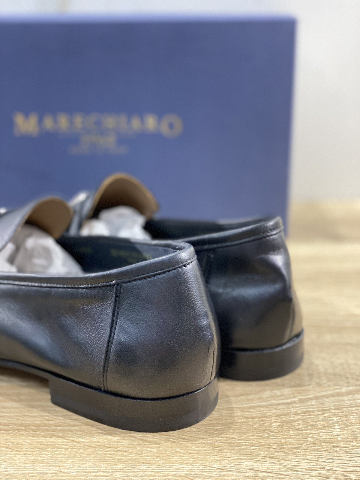 Marechiaro 1962 Mocassino Uomo Pelle Nero Fully Made In Italy 45