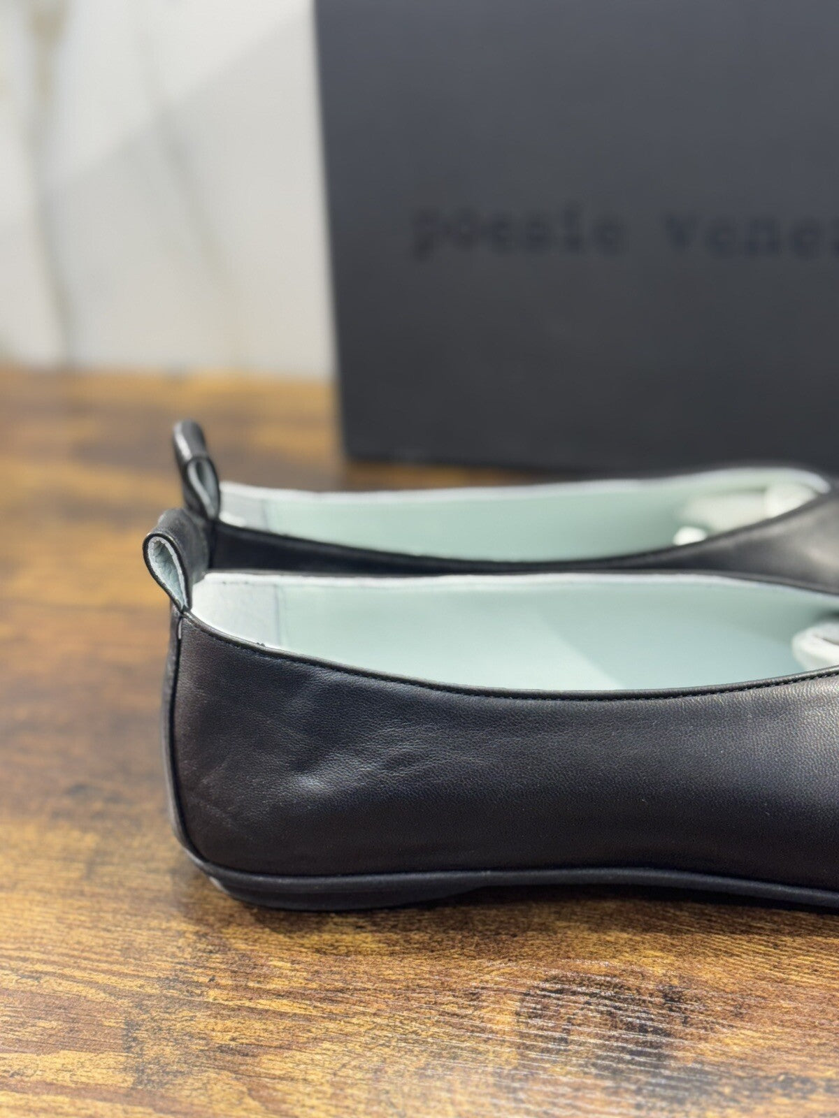 Poesie Veneziane Ballerina Donna Pelle Nera Soft Casual 39
