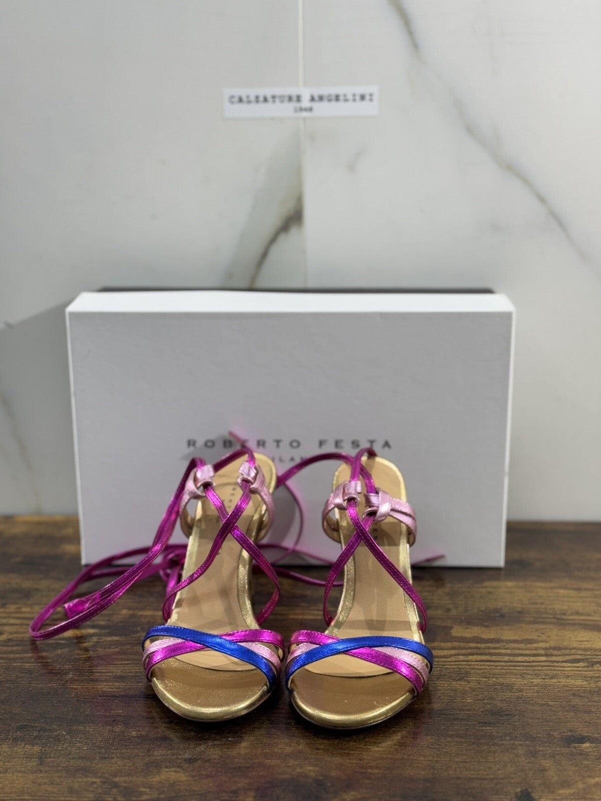 Roberto Festa Milano Sandalo Donna Star Pelle Multicolor Casual 37
