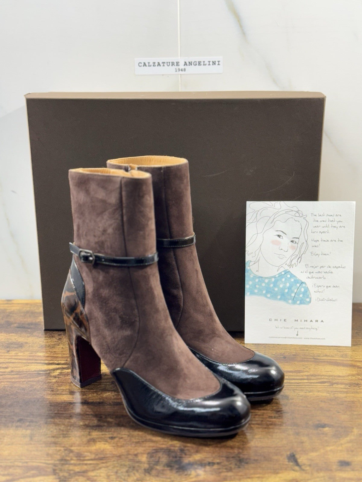 Chie Mihara Stivaletto Donna Custor Pelle Nero Testa Luxury Boot 39