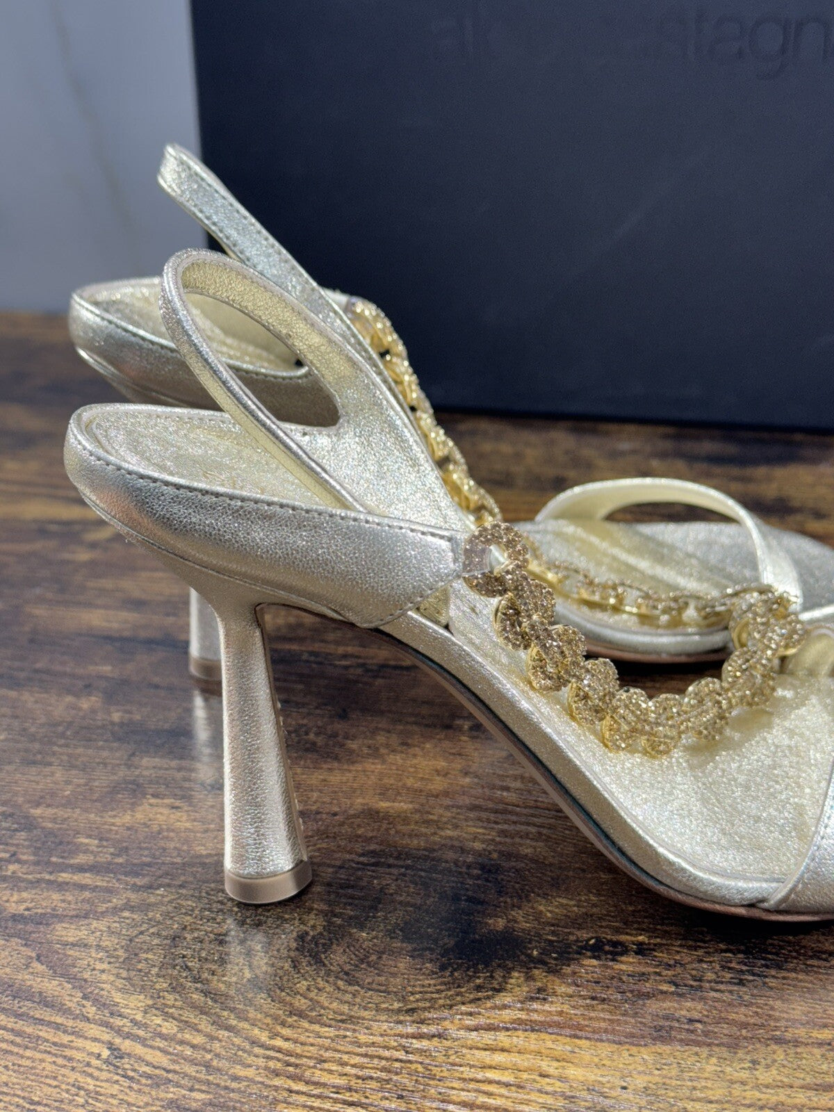 Aldo Castagna Sandalo Donna Rihanna Pelle Platino Luxury Woman Sandal 37