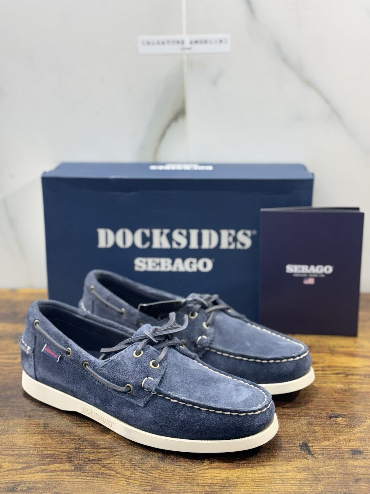 Sebago Portland Flash Out Barca Icon Sebago Suede Blue Navy Icon Uomo 44