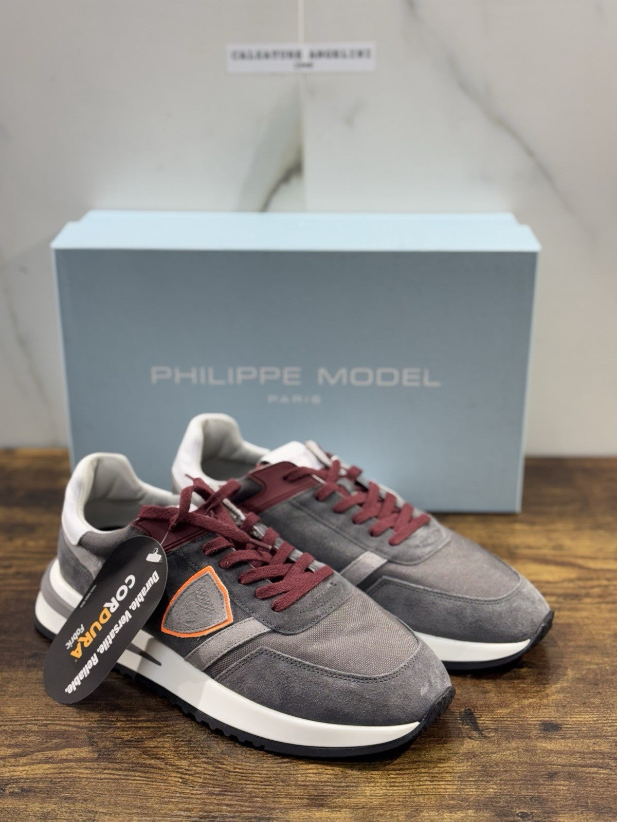 Philippe Model Tropez Sneaker Pelle Grey Casual Uomo 41