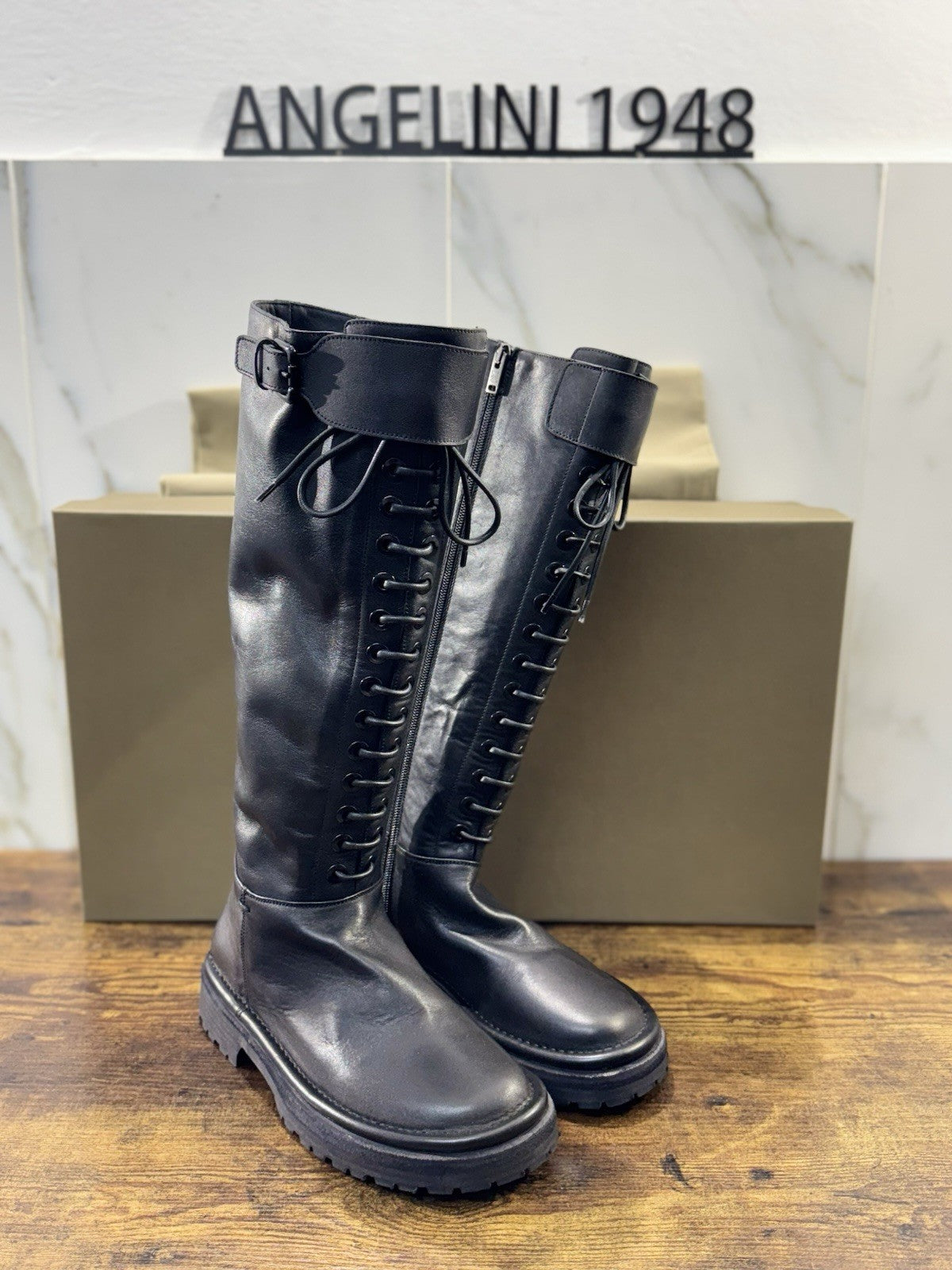 Pantanetti Stivale Pelle Nero Top Quality Made In Italy Pantanetti Donna 37