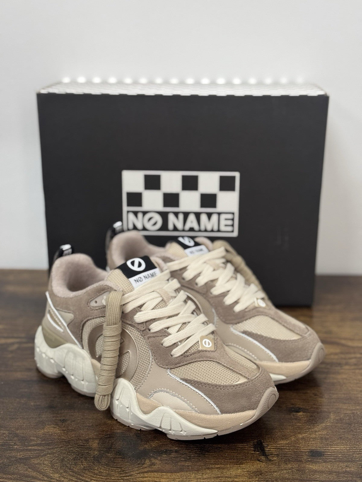 No Name Sneaker Suede Beige Casual Donna 38