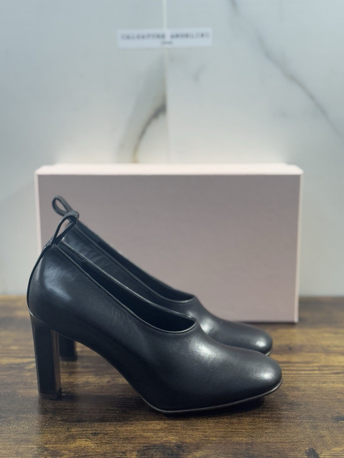 Relac Décolleté Pelle Nero Luxury Made In Italy Donna 37