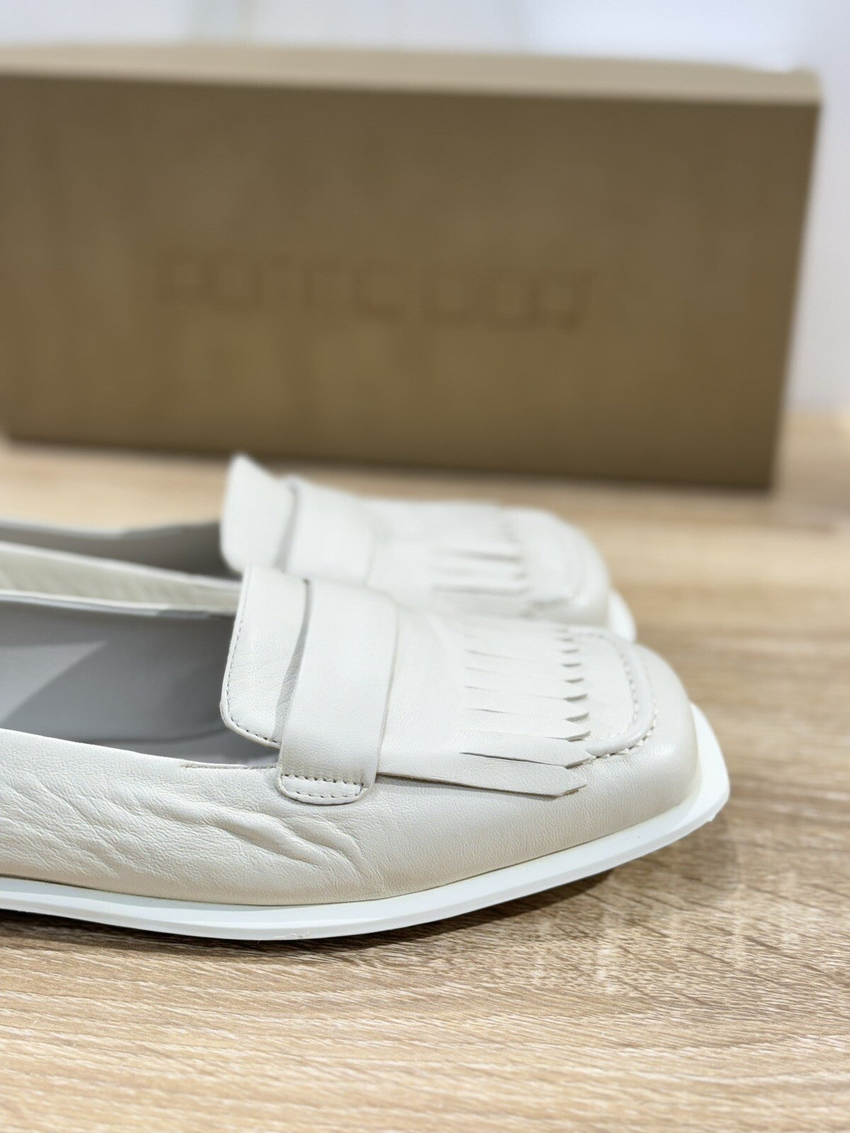 Pomme D’or Mocassino Donna Pelle Crema Luxury Handmade Woman Pomme D’or 39