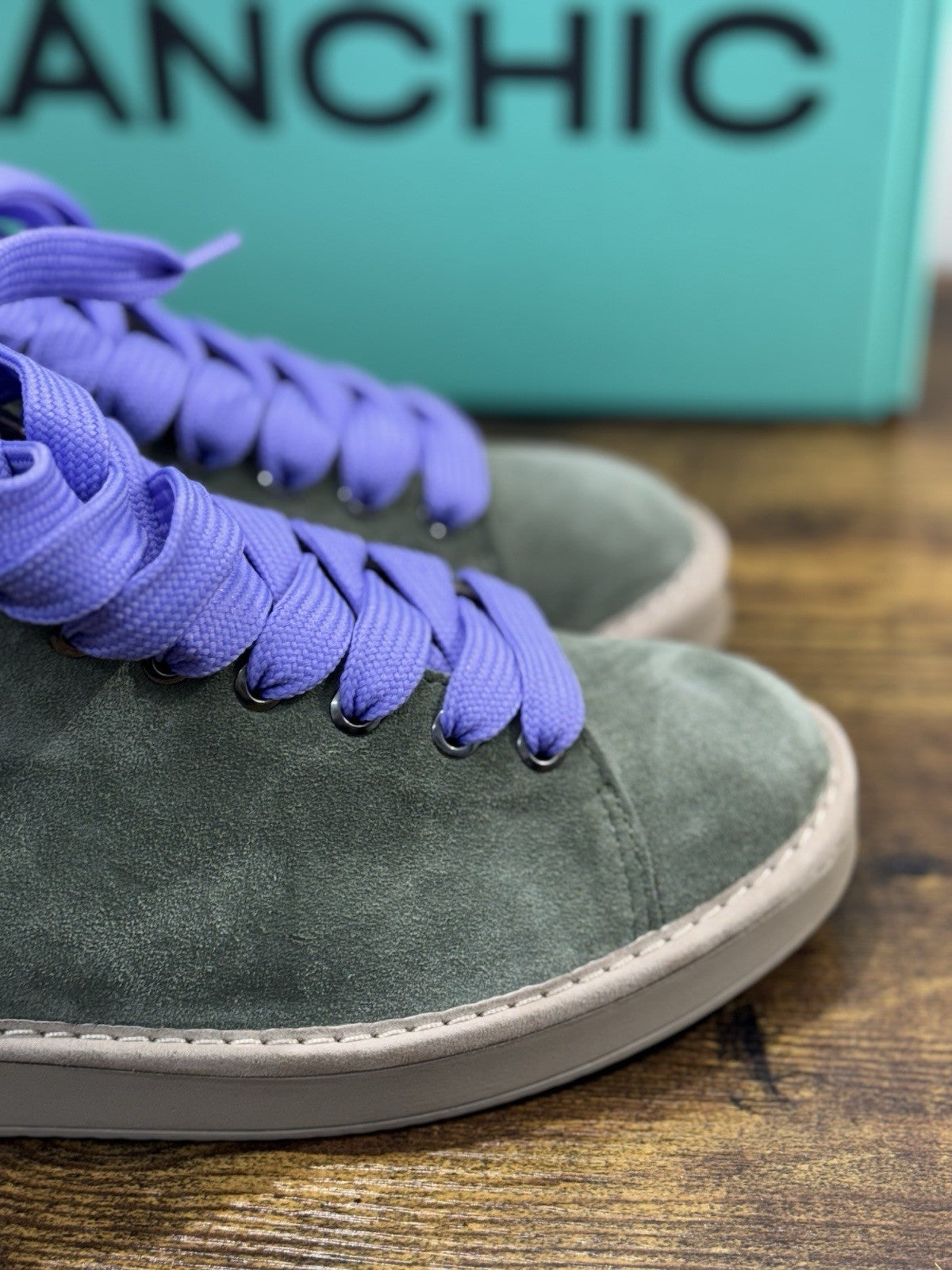 Panchic P01 Ankle Boot Donna Suede Verde Causal Boot Panchic 40