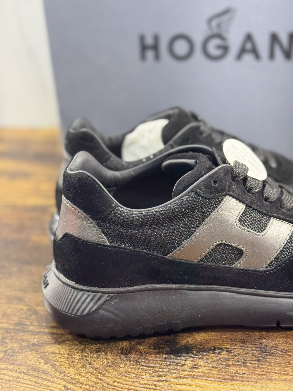 Hogan Interactive 3 sneaker Donna extra light Suede Nero pelle 36