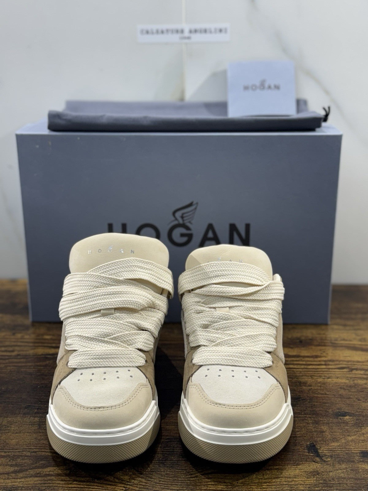 Hogan H667 Sneaker Beige Cuoio Memory Foam Luxury Hogan Donna 40