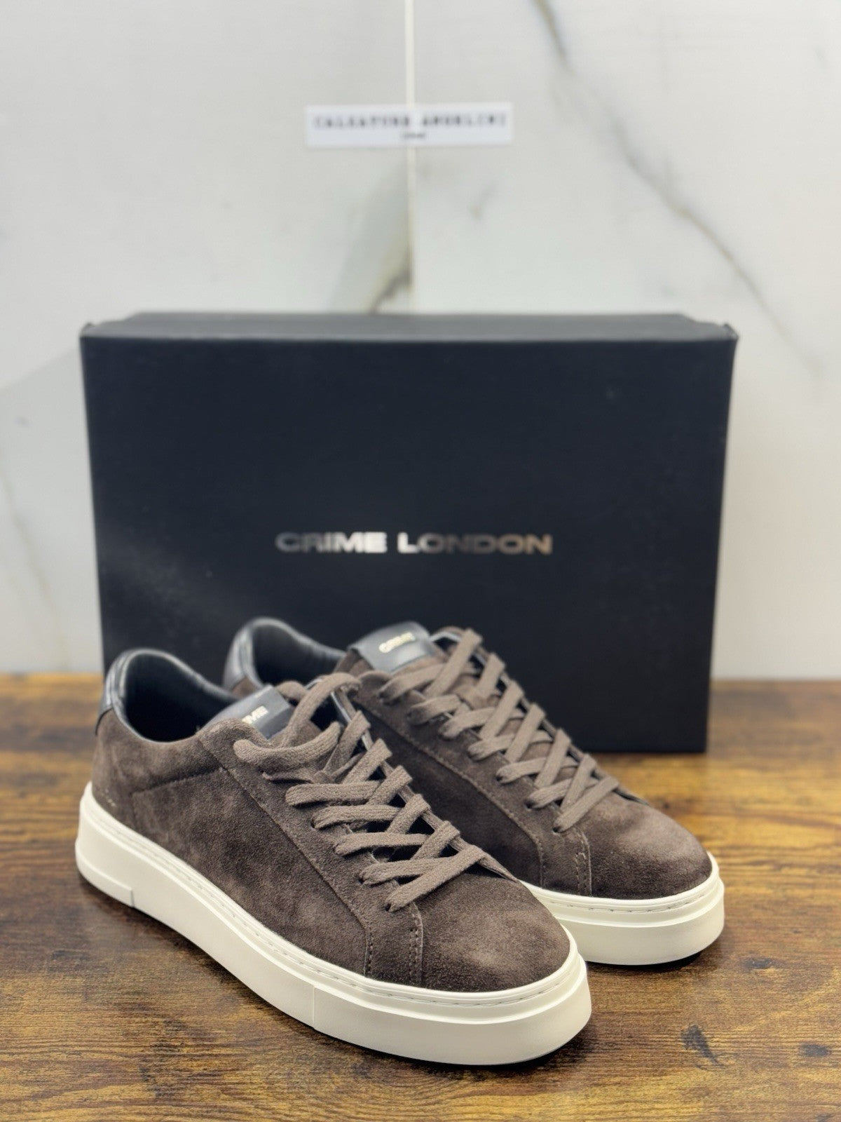 Crime London Sneaker Uomo Extra light Suede T Moro Casual Men Shoes 41