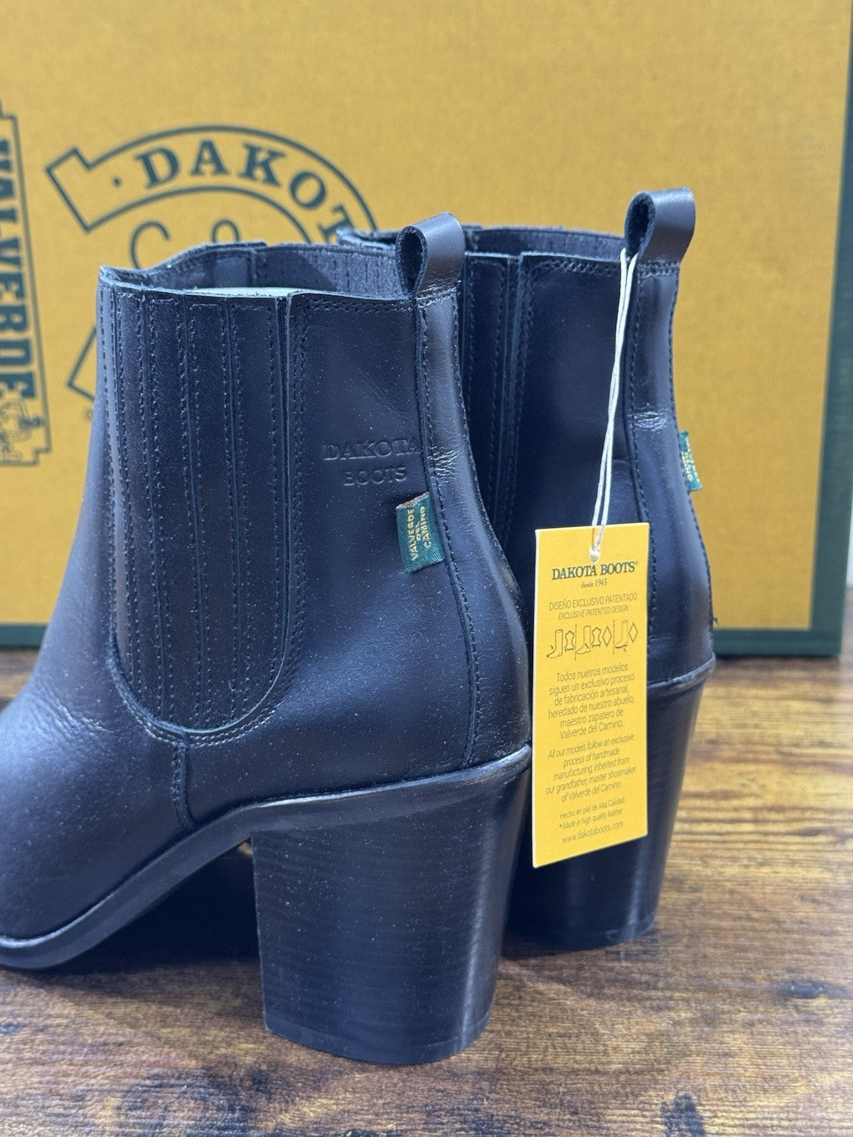 Dakota Boots Stivaletto Texano Donna Pelle Nero Top Quality 40