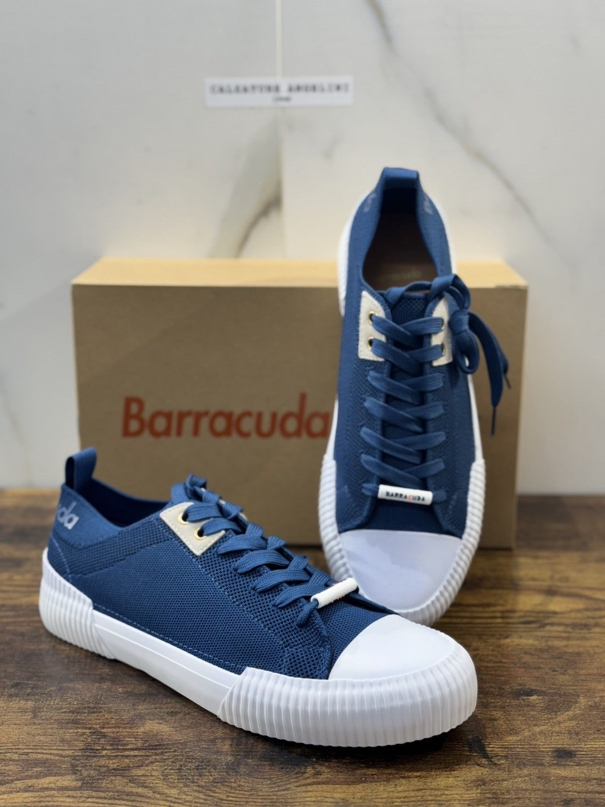 Barracuda Sneaker Sprint In Tela Blu Casual Uomo 45