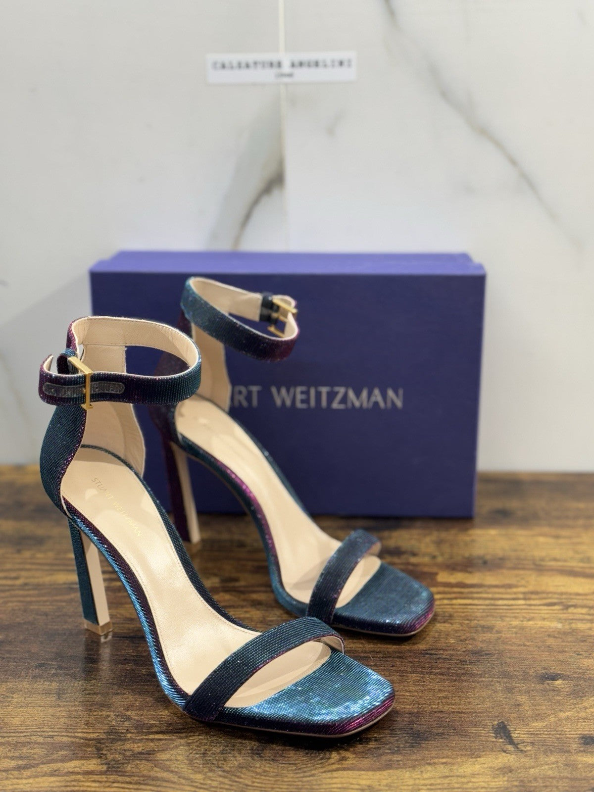 stuart weitzman Sandalo Donna Pelle Fucsia Multi Night Luxury Woman Donna 40